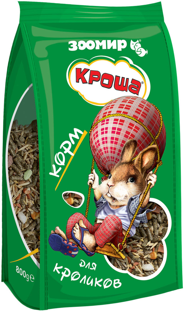 Корм для кроликов ЗООМИР "Кроша", 800 г #1