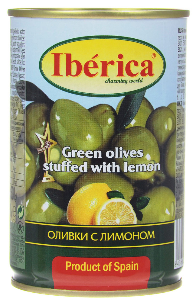 Оливки Iberica с лимоном, 300 г - купить с доставкой по выгодным ценам ...