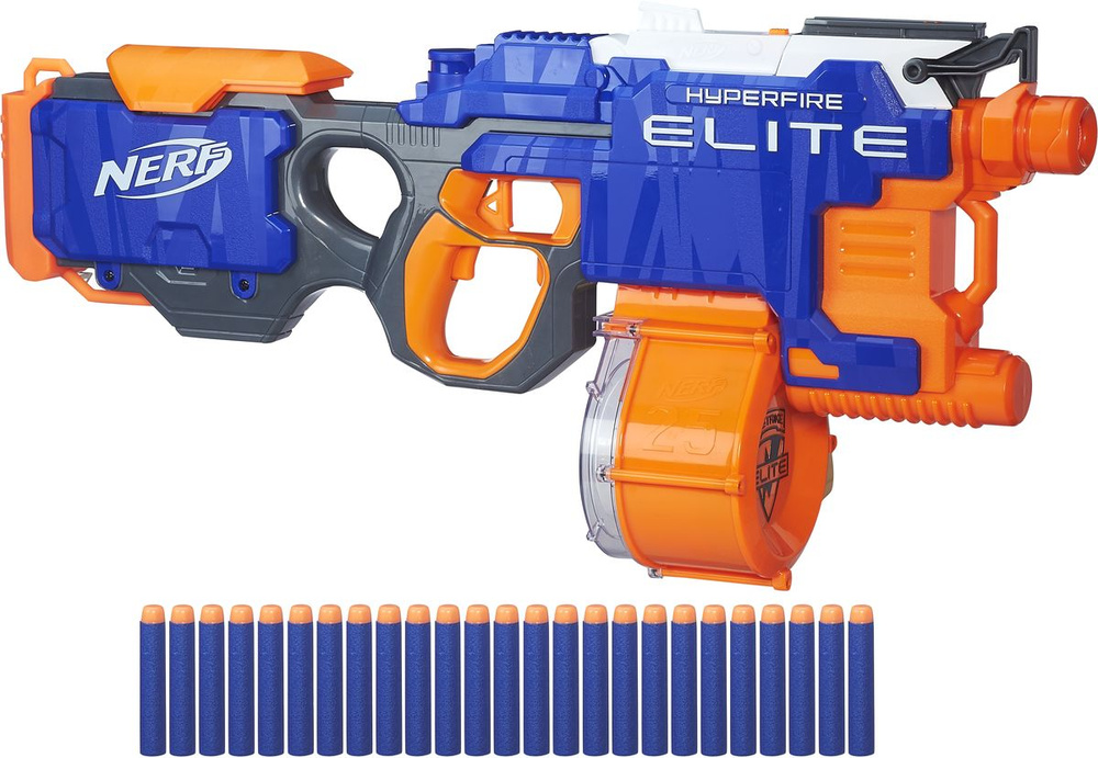 Нерф Бластер Элит Хайперфайр Хайперфаер Nerf Elite Hyperfire (пистолет ...