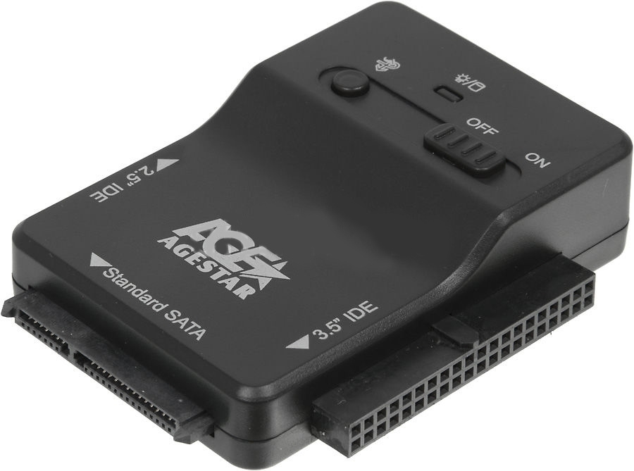 Док-станция с блоком питания для HDD SATA / IDE 2.5"/3.5" USB 3.0/2.0 ...