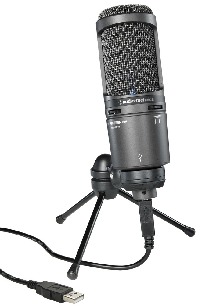 Audio-Technica Микрофон универсальный AT2020USB+, черный #1