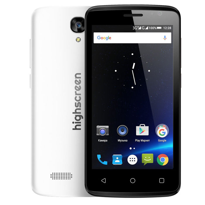 Highscreen Смартфон 0.5/, Micro-SIM, Mini-SIM, белый #1