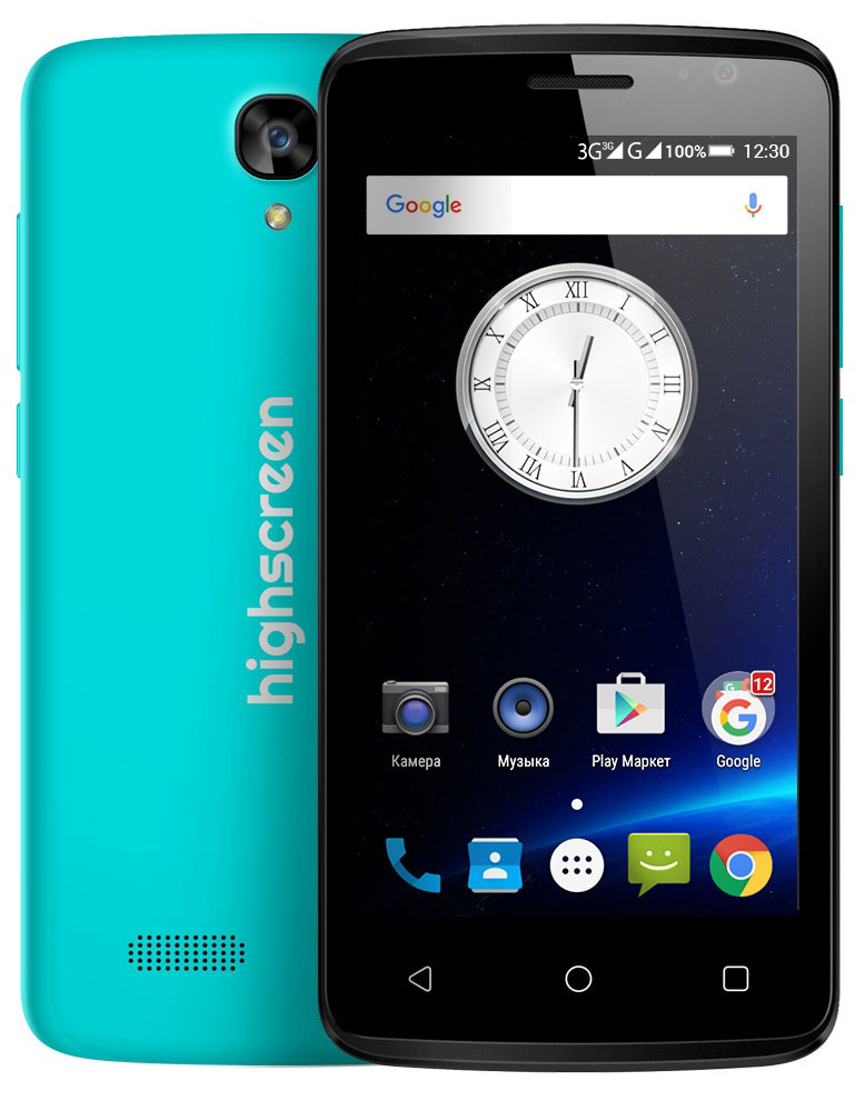 Highscreen Смартфон 0.5/, Micro-SIM, Mini-SIM, синий #1