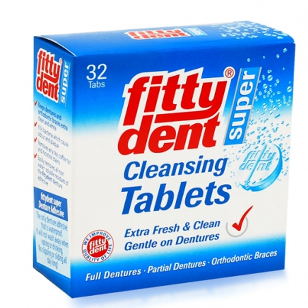 Fittydent Таблетки для очистки съемных зубных протезов, 32 шт - купить ...