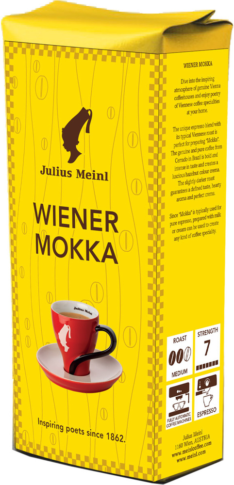 Julius Meinl Венский мокка кофе в зернах, 250 г #1