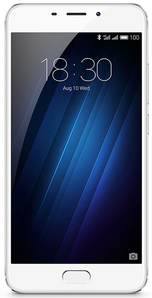 Meizu Смартфон M3E32 ГБ, белый, серебристый #1
