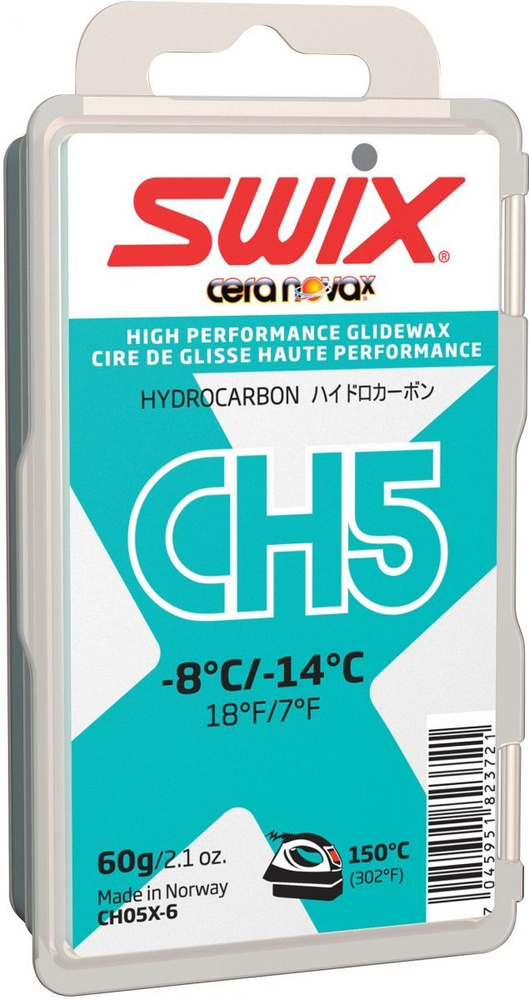 Мазь скольжения Swix CH5X Turquoise -8C / -14C, 60 г #1