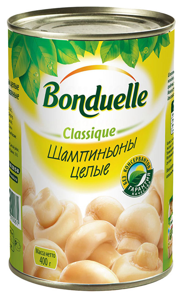 Шампиньоны Bonduelle целые, 400 г - купить с доставкой по выгодным ...