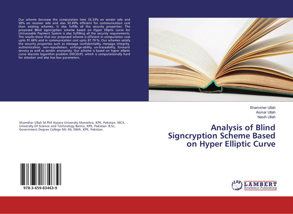 Analysis of Blind Signcryption Scheme Based on Hyper Elliptic Curve ...