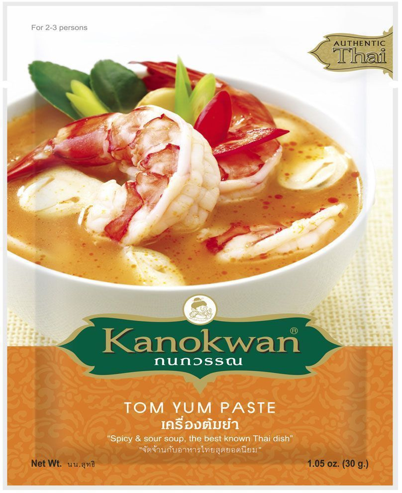 Основа для супа том ям Kanokwan / Tom yum paste, пл пакет 0,03 - купить ...