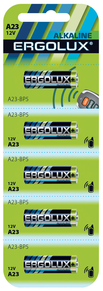 Батарейки LR23A BL-5 / Ergolux /щелочные, 5 шт. #1