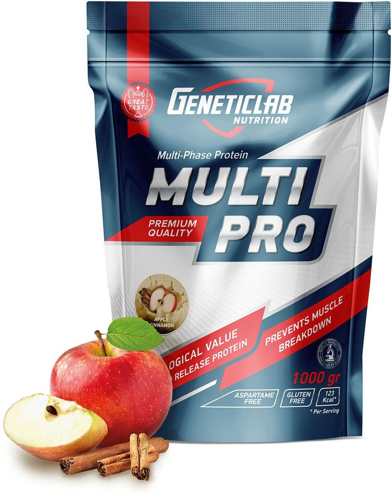 Протеин Geneticlab "Multi Pro", яблоко, корица, 1 кг - купить с ...