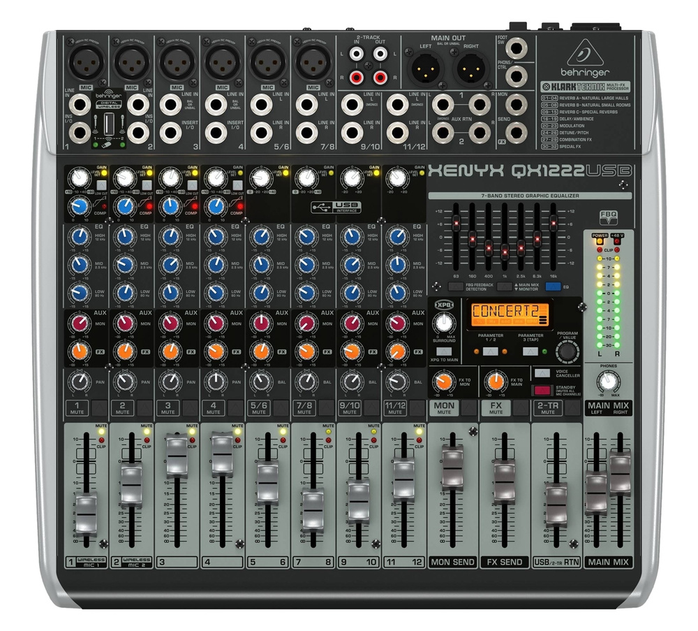 Микшерный пульт - Behringer Xenyx QX1222USB - купить с доставкой по ...