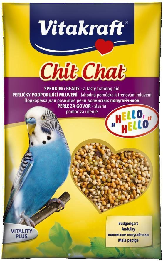 Подкормка для волнистых попугаев Vitakraft "Chit Chat", для развития речи, 20 г #1