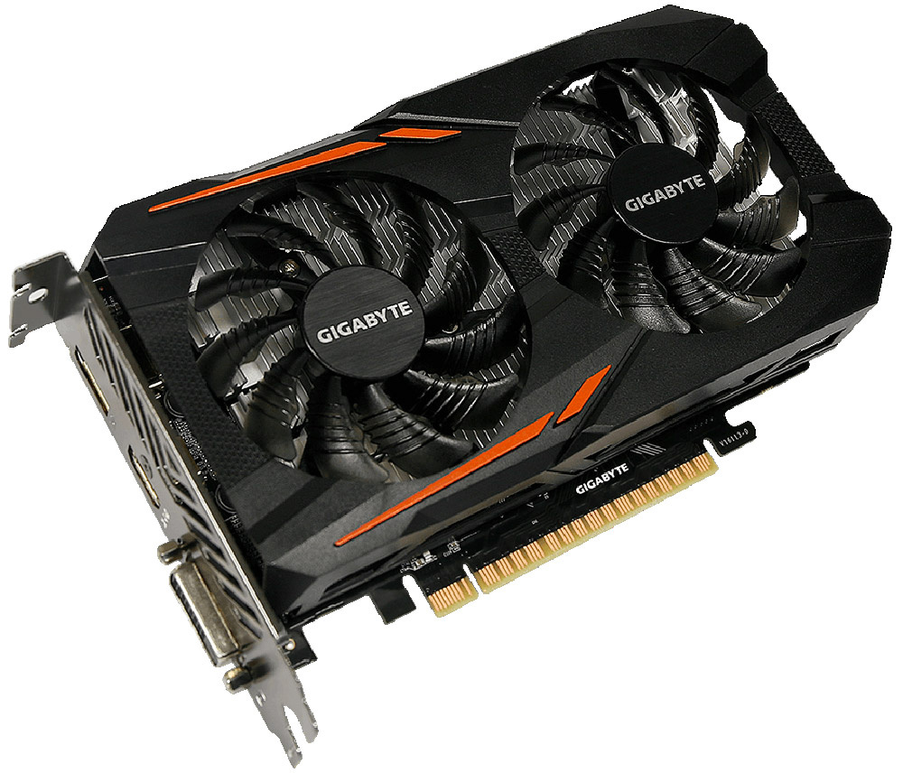 Видеокарта GeForce GTX 1050 Ti Gigabyte GTX 1050 Ti 4 ГБ (GV-N105T-4GD)