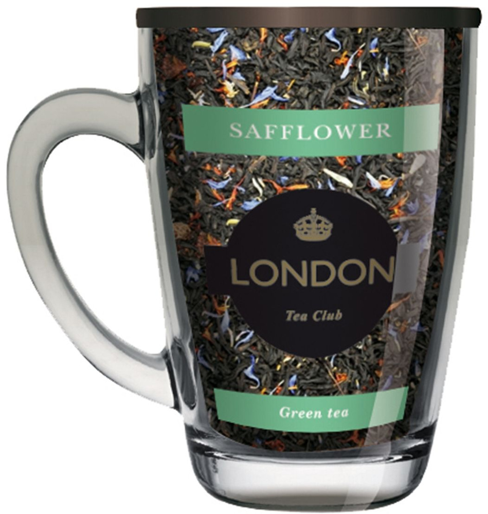 London Tea Club зеленый чай с сафлором в стеклянной кружке, 70 г ...