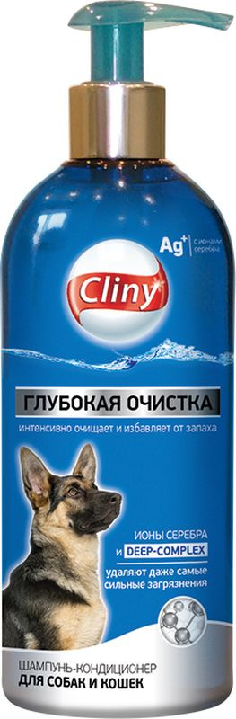 Шампунь для собак и кошек Cliny Глубокая очистка 300 мл - купить с ...
