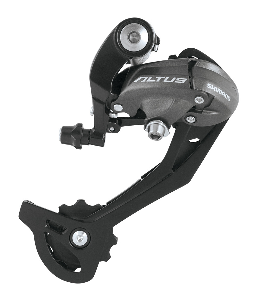 Переключатель задний Shimano Altus M370, SGS, 9 скоростей, цвет: черный ...