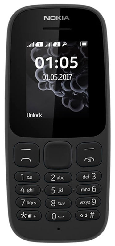 Nokia Мобильный телефон Nokia 105 DS, черный #1