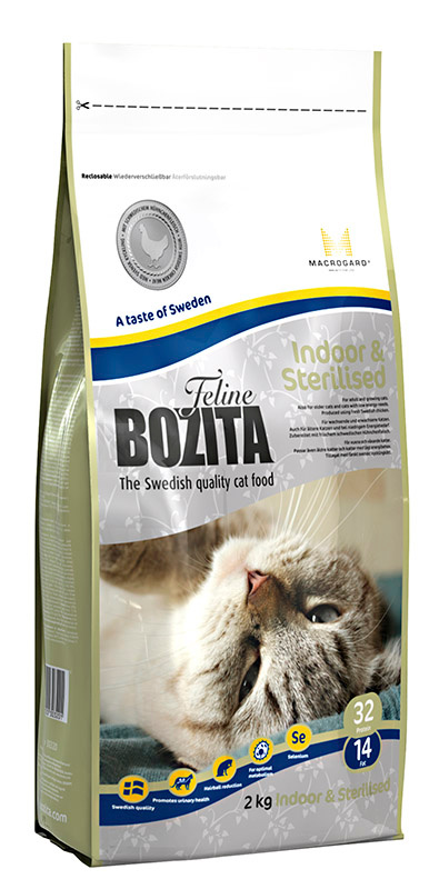 Корм сухой Bozita "Feline Indoor & Sterilised", для взрослых и пожилых кошек, кастрированных котов и #1