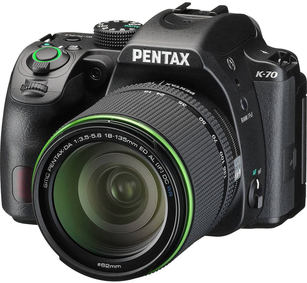 Зеркальный фотоаппарат Pentax K-70 Kit 18-135mm - купить по низкой цене в  интернет-магазине OZON (189013898)