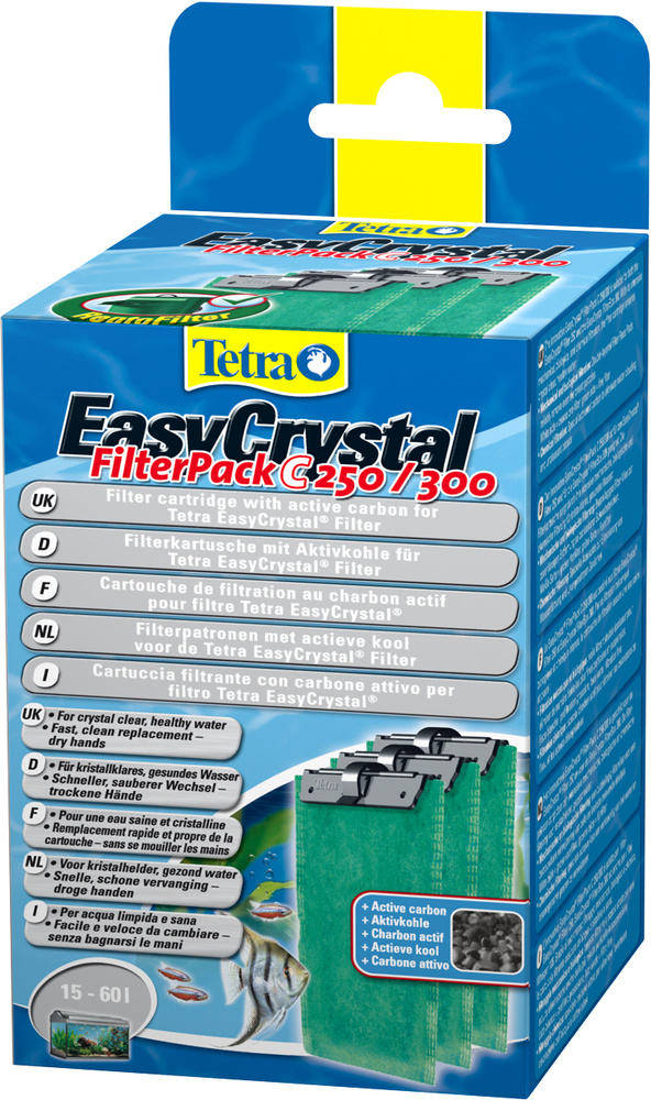 Фильтрующие картриджи Tetra "EC 250/300", с углем, 3 шт #1