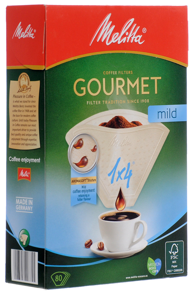 Melitta Фильтр для кофе белые, 80 шт - купить с доставкой по выгодным ...