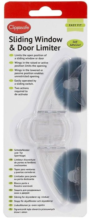 Защитный замок для раздвижных окон и дверей Clippasafe, защита от детей ...