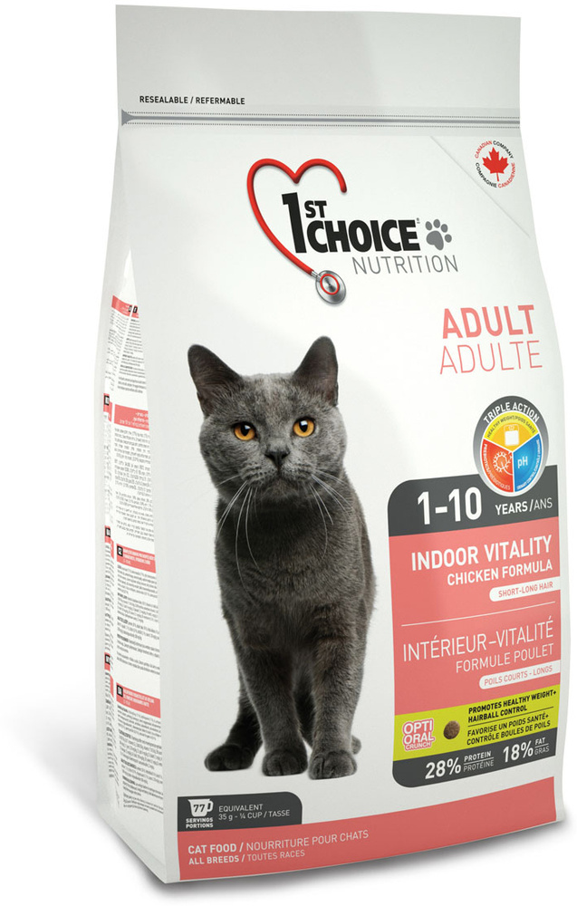 Сухой корм для кошек 1st Choice Adult, с курицей, 2,72 кг #1
