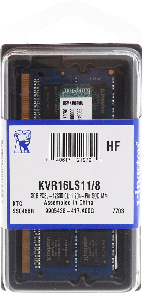 Модуль оперативной памяти Kingston STJP1006371 1x8 ГБ (KVR16LS11/8WP ...