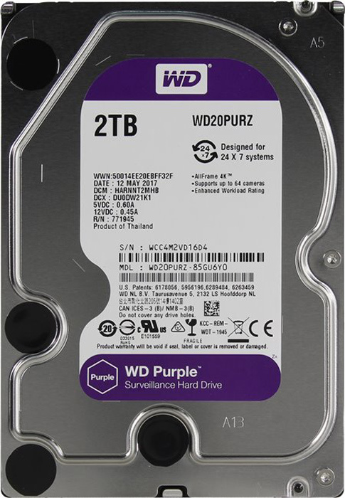 Western Digital Внутренний жесткий диск (WD20PURZ-85GU6Y0)  #1