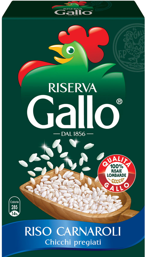 Рис Карнароли Riso Gallo шлифованный, длиннозерный, 1 кг #1
