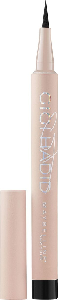 Maybelline New York Лайнер для глаз "Gigi Collection", подводка-фломастер, черный, 1,1 мл #1