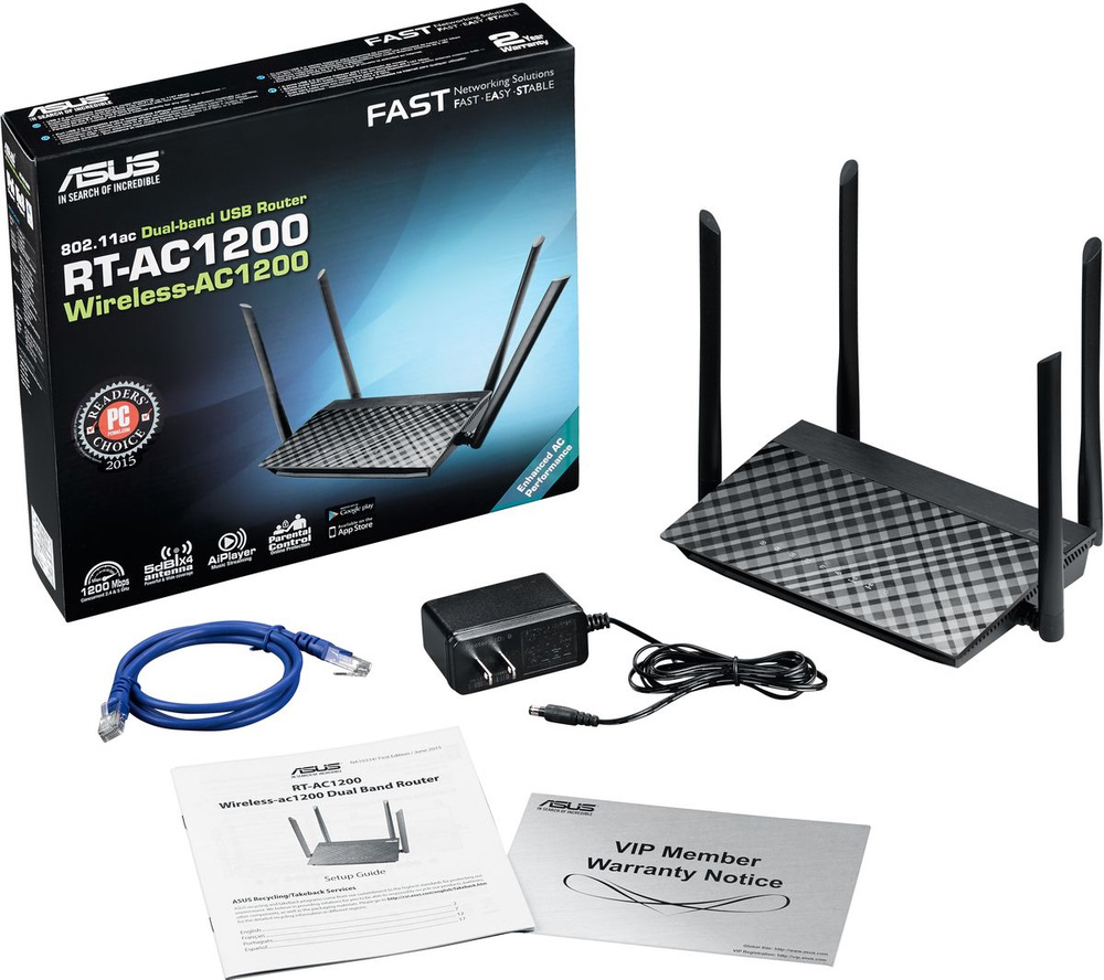 Роутер ASUS RT-AC1200RU, белый, 5 ГГц, 2.4 ГГц купить по низкой цене с ...