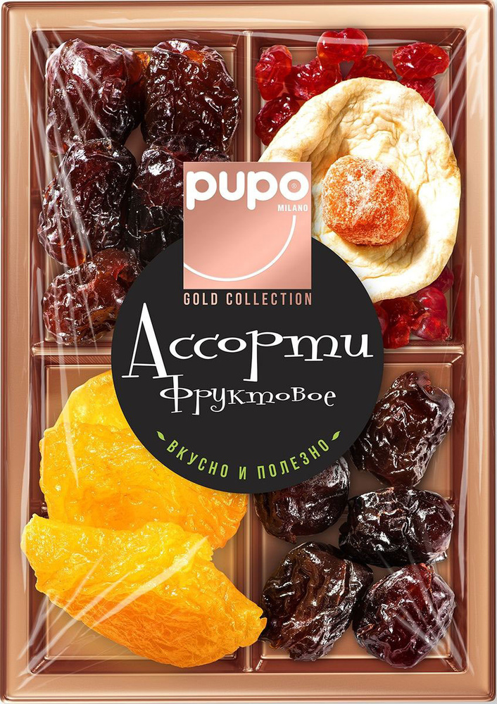 Pupo Gold Collection фруктовое ассорти финики, груша, яблоко, 230 г  #1