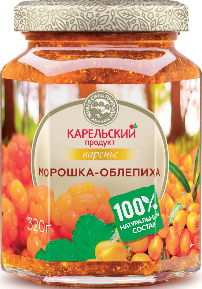 Карельский продукт Варенье из морошки и облепихи, 320 г - купить с ...