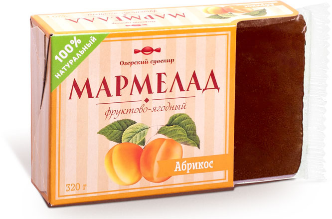 Озерский сувенир мармелад фруктово-ягодный абрикос, 320 г #1