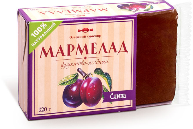 Озерский сувенир мармелад фруктово-ягодный слива, 320 г #1