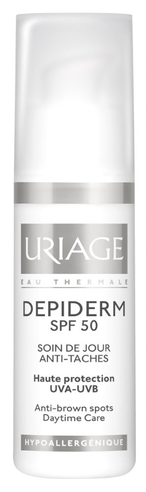 Uriage Дневной уход против пигментных пятен SPF 50+ Depiderm, 30 мл ...