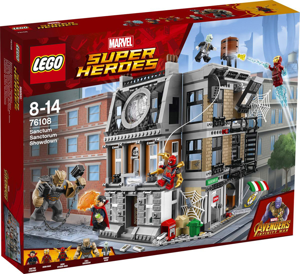 LEGO Super Heroes Marvel 76108 Решающий бой в Санктум Санкторум Конструктор  - купить с доставкой по выгодным ценам в интернет-магазине OZON (151405523)