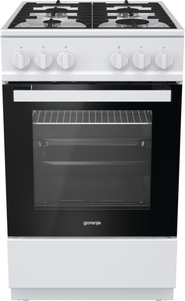 Газовая плита Gorenje GN5112WF-B, газовая духовка, белый - купить по ...