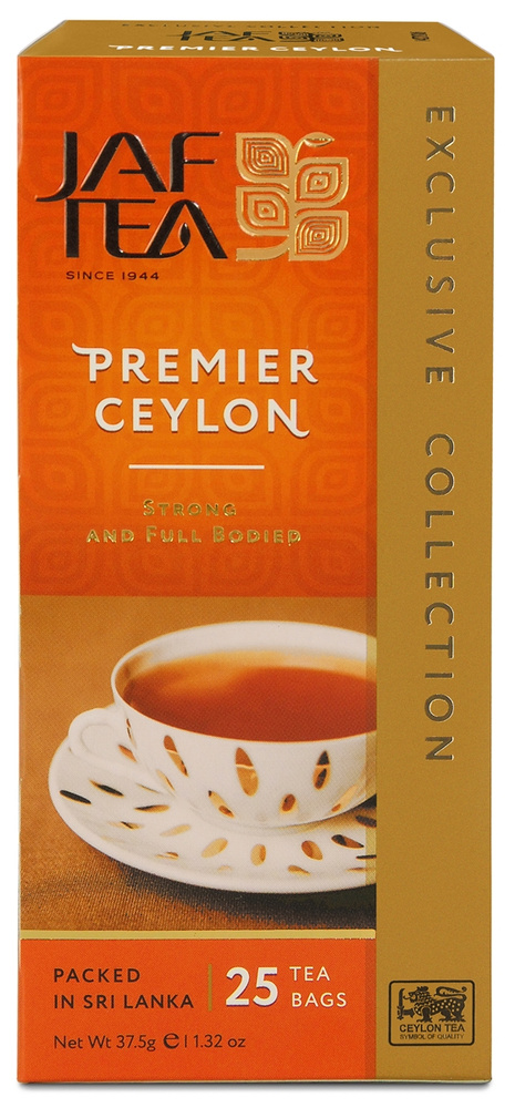 Чай цейлонский JAF TEA "Premier Ceylon" черный, 25 пакетиков - купить с ...