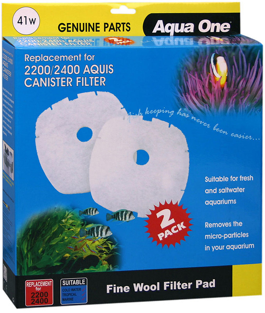 Синтепон Aqua One "Nautilus 2700", для внешних фильтров, 2 шт #1