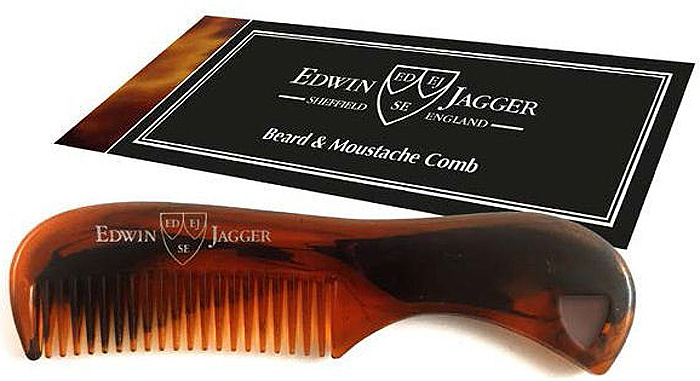 Расческа для бороды и усов Edwin Jagger панцирь черепахи - купить с ...