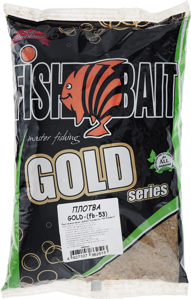 Прикормка для рыб FishBait Gold "Плотва", летняя, 1 кг - купить с ...