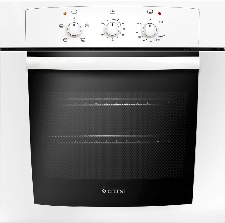 Духовой шкаф Gefest ДГЭ 601-01, газовый, встраиваемый, белый - купить с ...