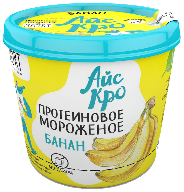Протеиновое мороженое Банан без сахара IceCro, 75 г - купить с ...