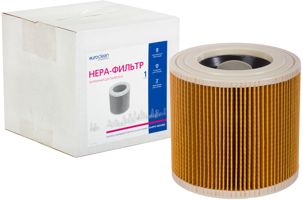 Euroclean KHPMY-WD2000 фильтр складчатый для сухой пыли к пылесосам KARCHER серии WD #1