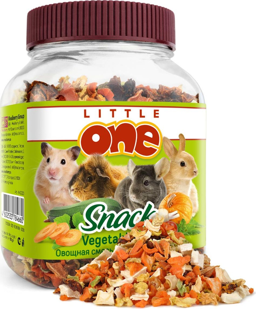 Little One Snack Vegetables mix / Лакомство Литтл Уан для грызунов Овощная смесь 150 г  #1