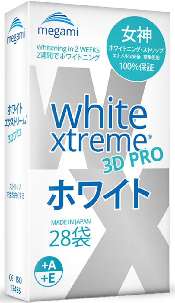 Отбеливающие полоски для зубов Megami White Xtreme 3D PRO Отбеливающие ...
